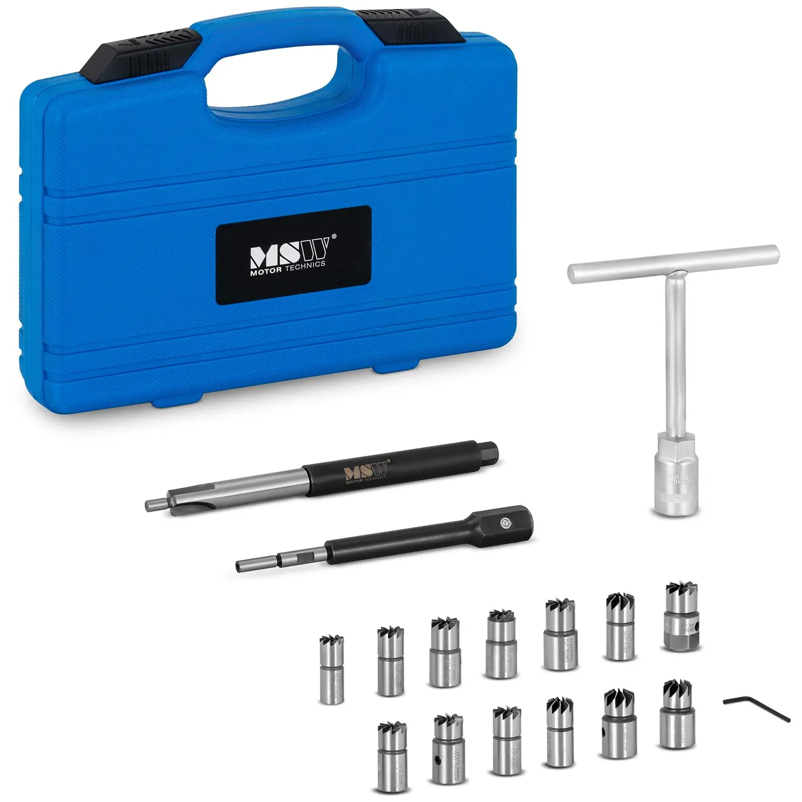 Occasion Coffret de rectification et de nettoyage de siège d'injecteur - 17 pièces