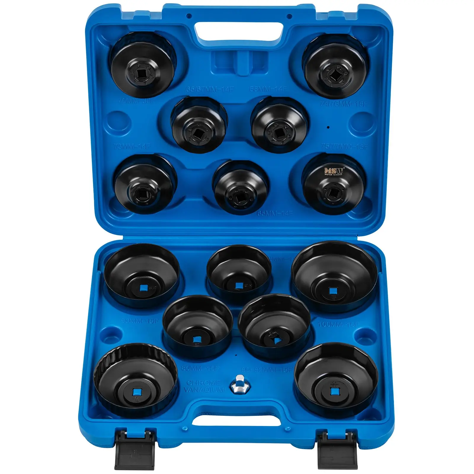 Juego de llaves para filtros de aceite - 16 piezas (Resistencia hasta [Nm]: 115)