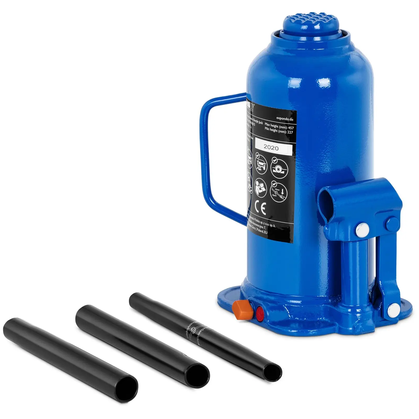 Cric bouteille - Hydraulique - 15 t