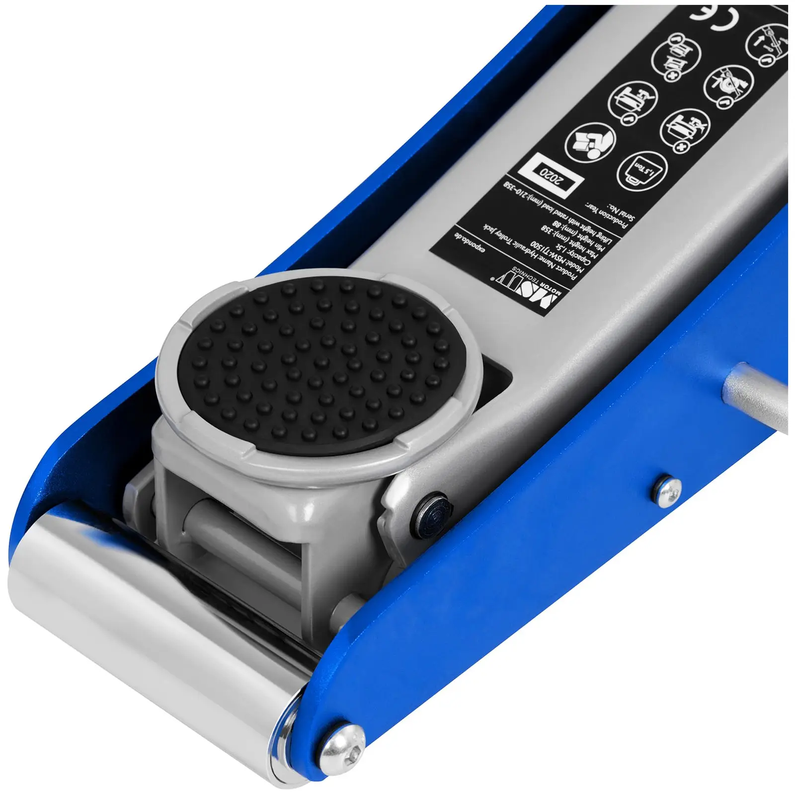 Podnośnik samochodowy - hydrauliczny - 1,5 tony (Maksymalne obciążenie: 1500 kg)