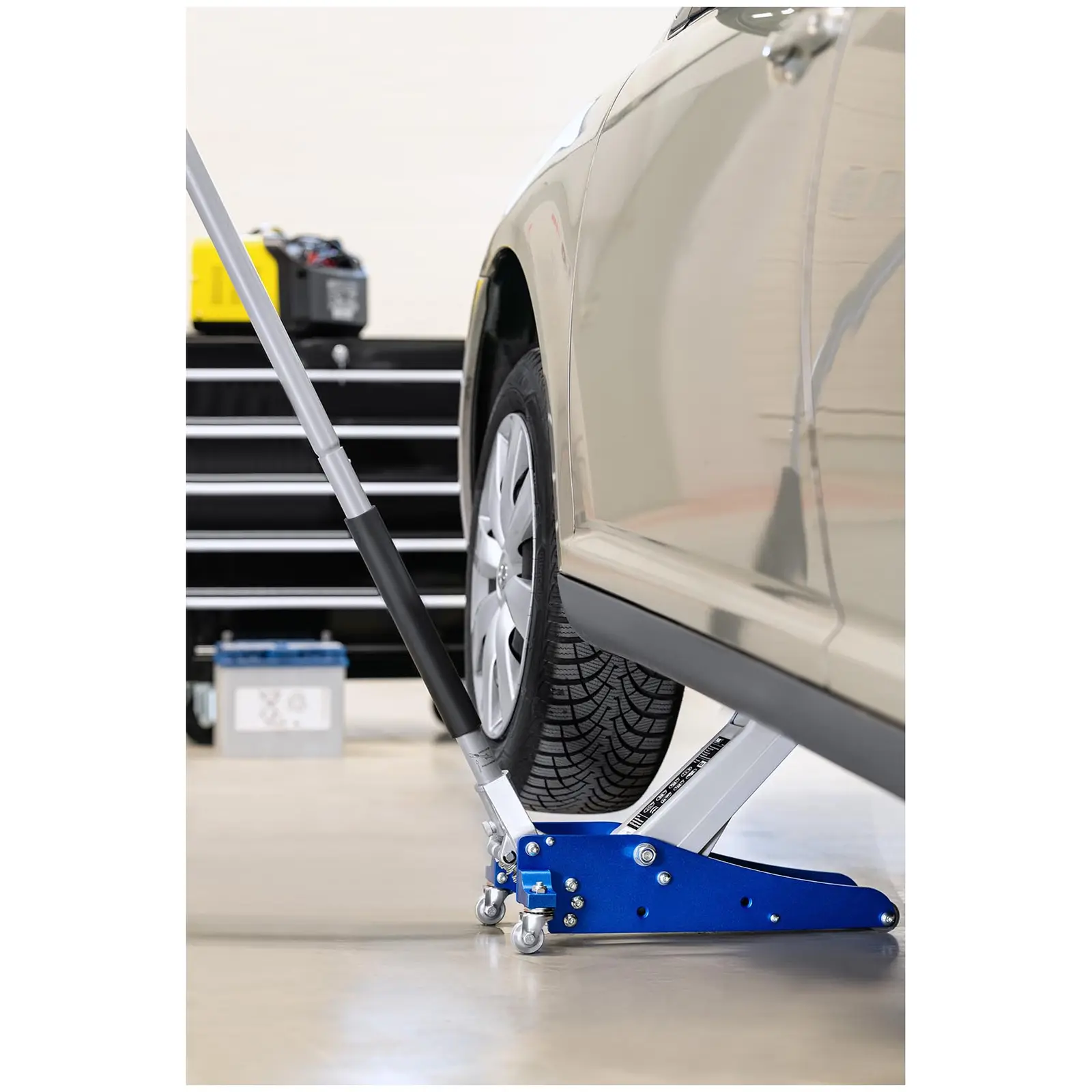 Podnośnik samochodowy - hydrauliczny - 1,5 tony (Materiał: Stal)