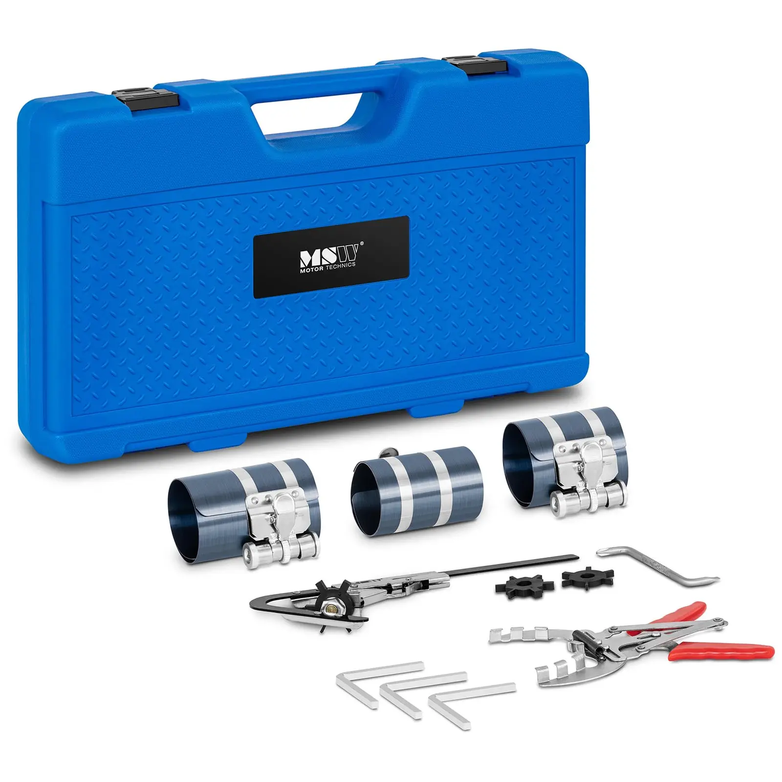 Coffret d'outils de nettoyage et de montage pour segments de piston - Ø 53 - 175 mm