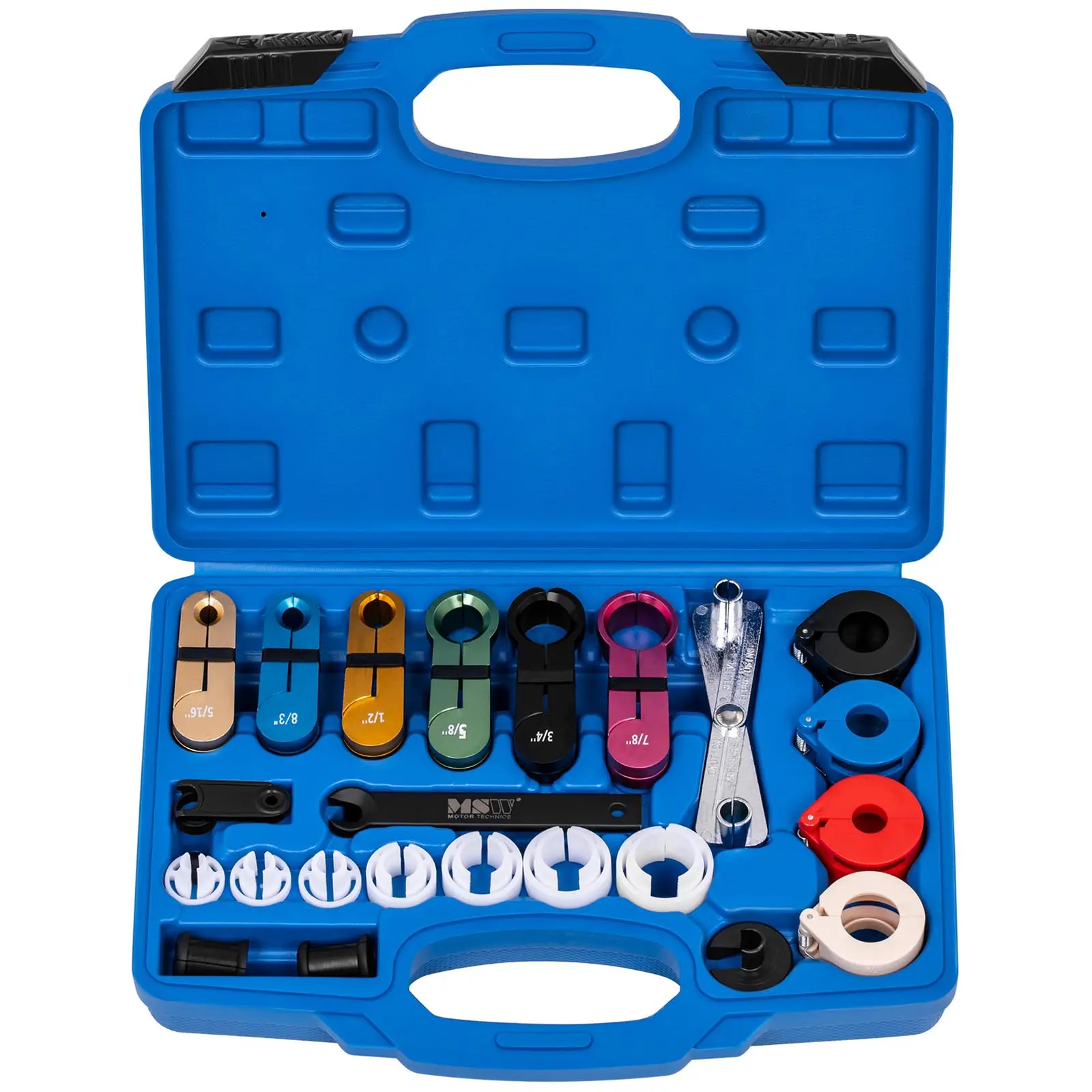 Coffret d'outils de démontage pour raccords de climatisation - Circuits de climatisation, de carburant, d'admission et de lubrification - 23 pièces (Couleur(s): Bleu)