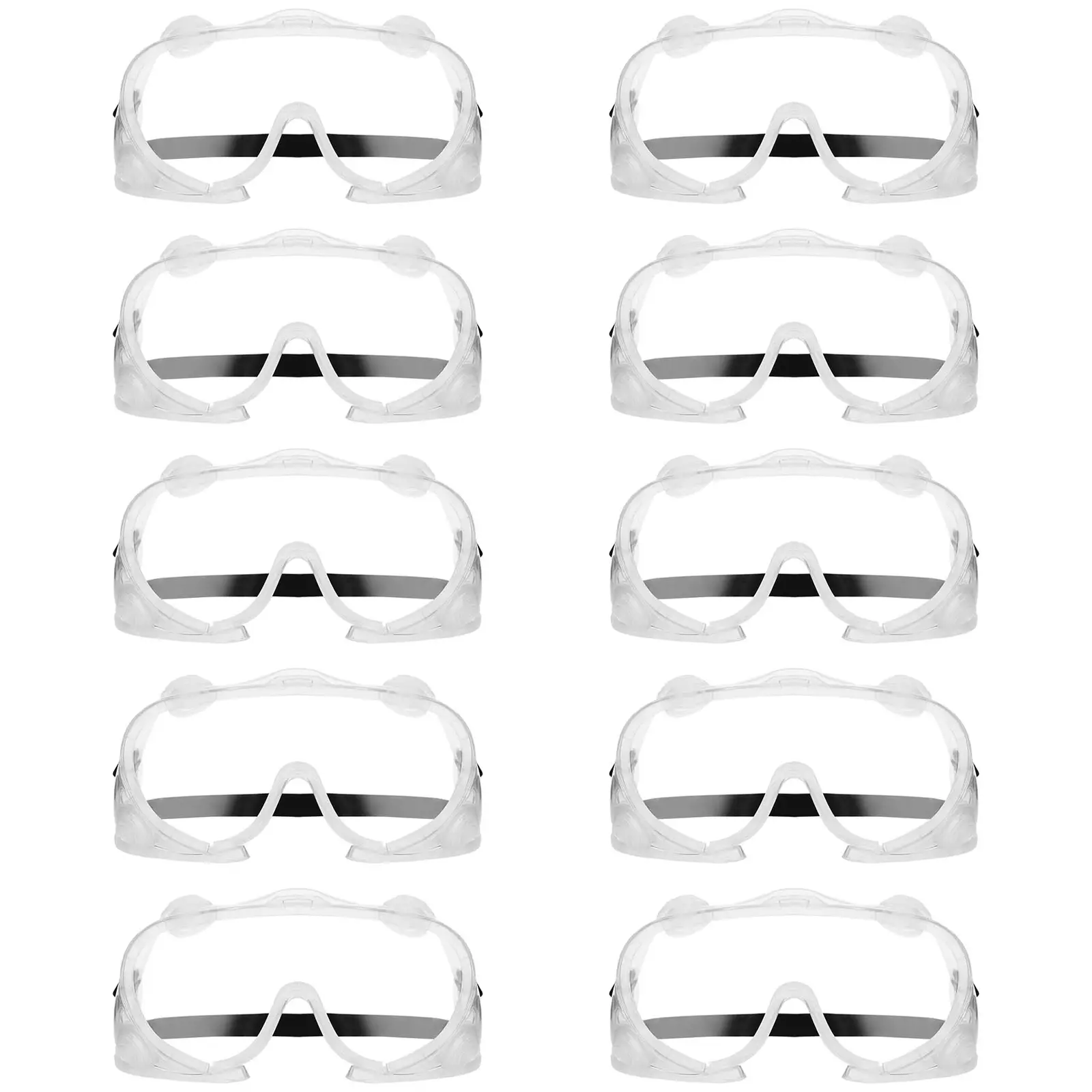 Lunettes de protection - Pack de 10 - Taille unique (Poids: 0.15 kg)