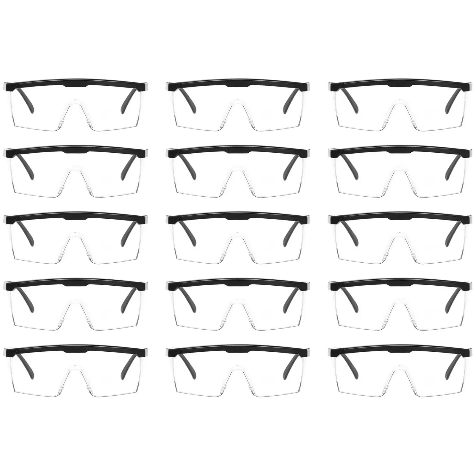 Beskyttelsesbriller - sett på 10 - justerbare