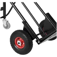 Carretilla de mano - hasta 180 kg - plegable - ruedas de apoyo