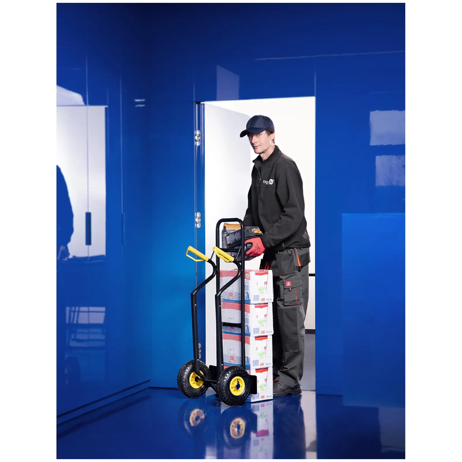 Diable de transport - 250 kg max. (Matériau(x): Caoutchouc)