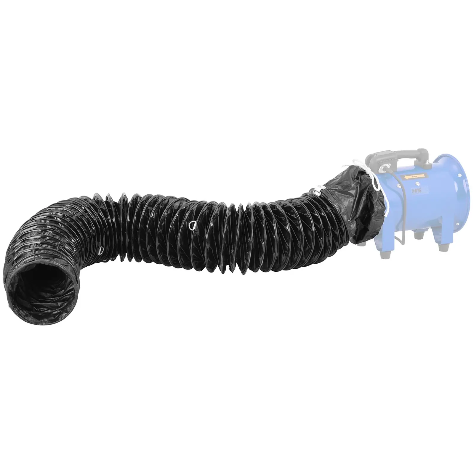 Ventilační hadice - Ø 200 mm - 5 m - pro stavební ventilátor MSW-IB-01 (Materiál: PVC)