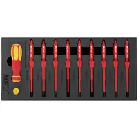 Insulated Screwdriver - set - insulated according to VDE - 12 pieces