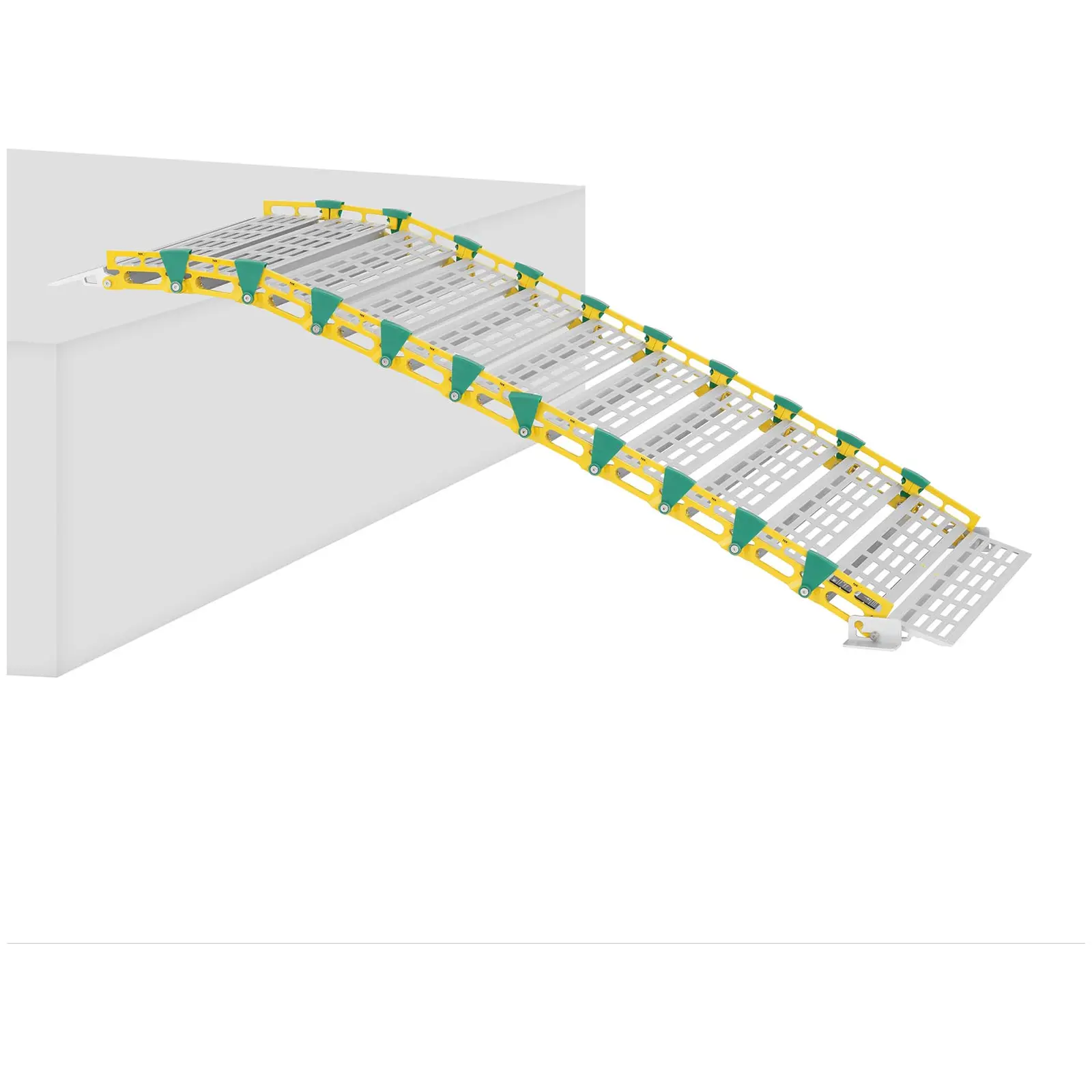 Rampe aluminium - Portable - 500 kg - 1 965 x 762 mm (Taille rouleaux [mm]: Ø 535 x 762)