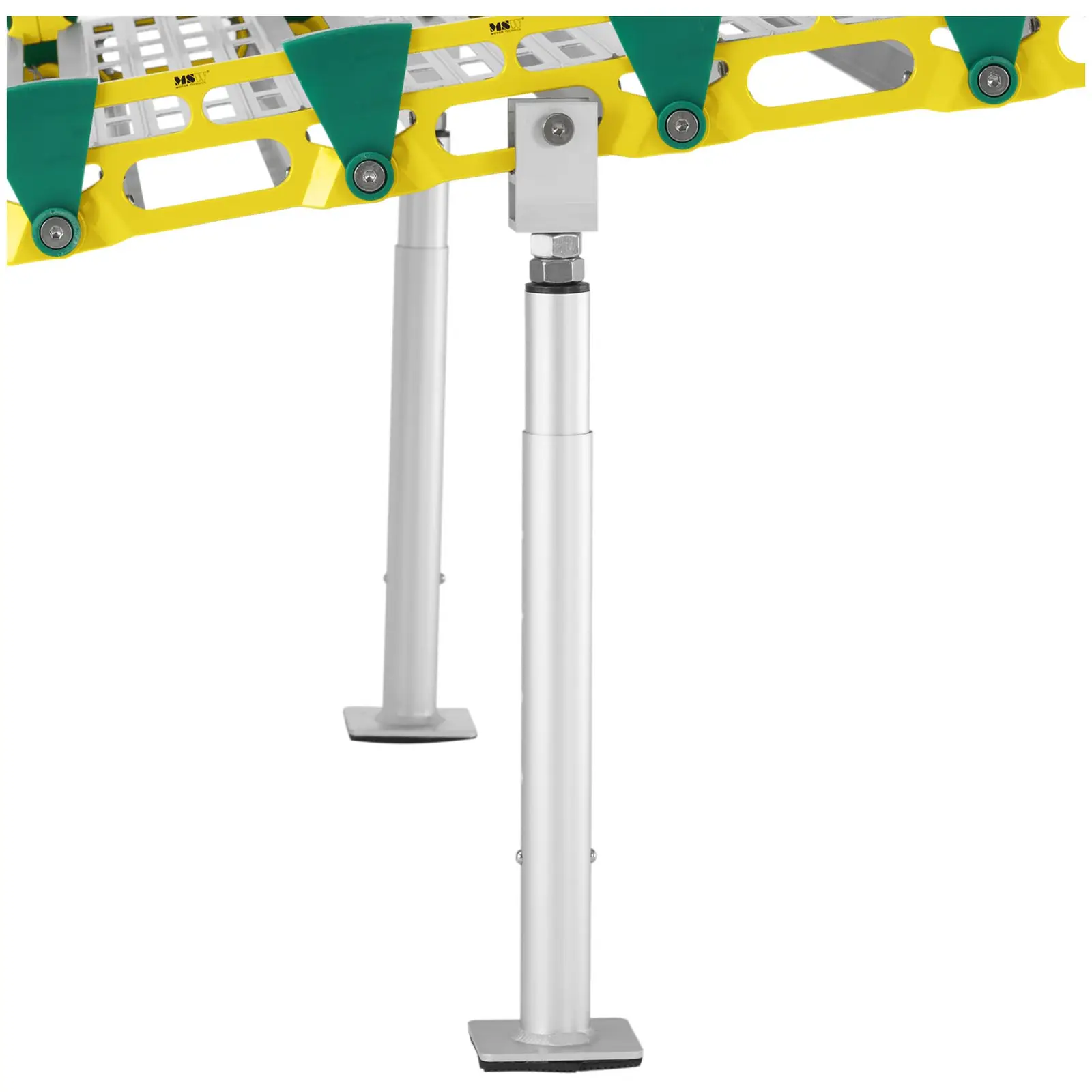 Hliníková rampa - mobilní - 500 kg - 3 000 x 914 mm (Velikost válečků [mm]: Ø 635 x 914)