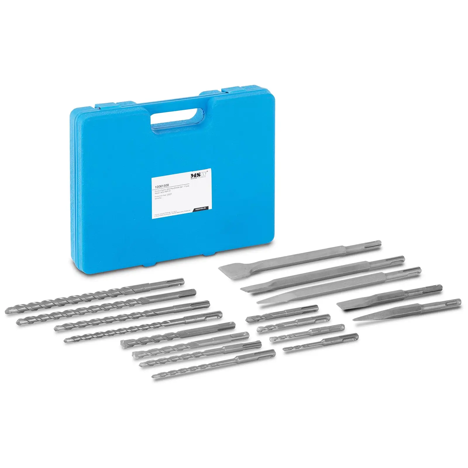 SDS Plus Drill Bit Set - 17 parts