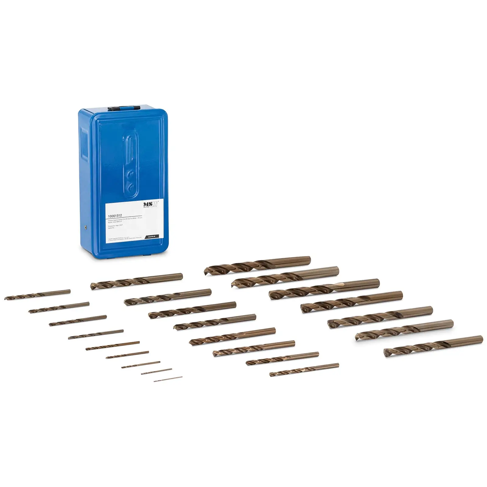 Metal Drill Set - HSS-Co steel - 25 pieces