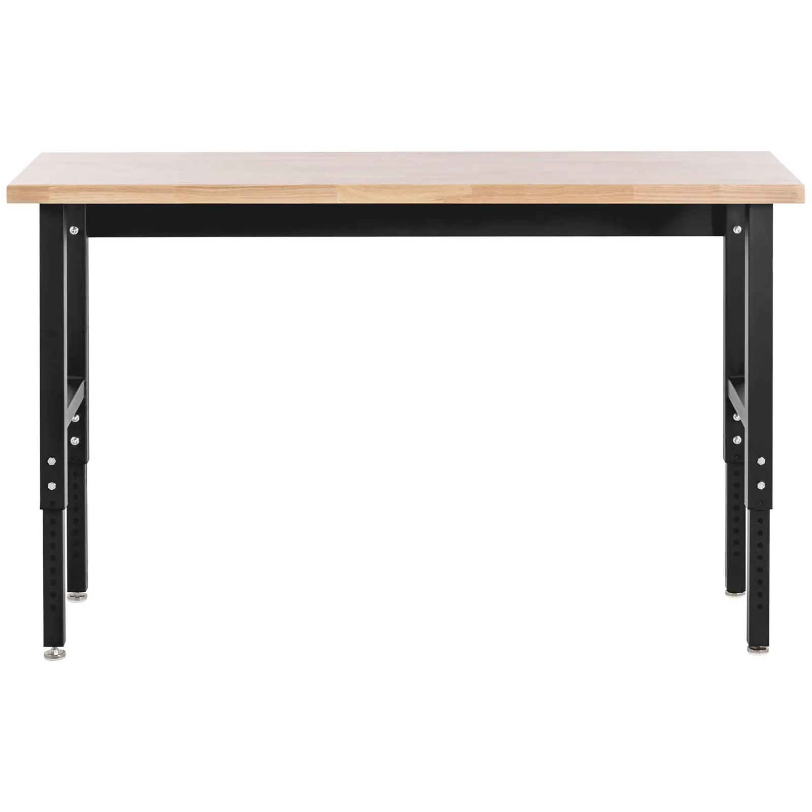 Dílenský pracovní stůl - 155 x 51 cm - výškově nastavitelný 72,5–106,7 cm - 680 kg - se zásuvkou a perforovanou stěnou