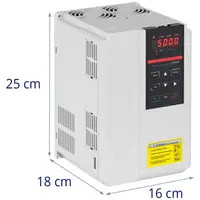 Frekvensomformer - 7,5 kW / 10 hk - 380 V - 50-60 Hz - LED