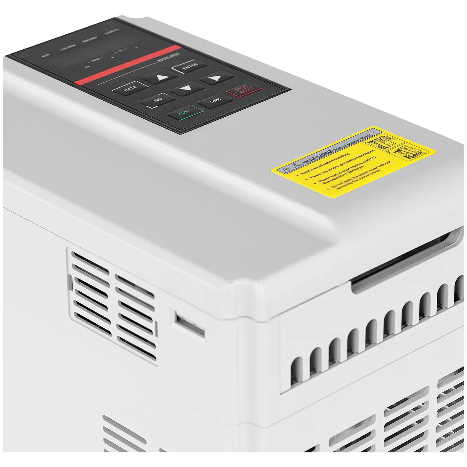 Frekvenciaváltó - 5,5 kW / 7,5 LE - 400 V - 50–60 Hz - LED (Digitális beállítás: 0.01 Hz)