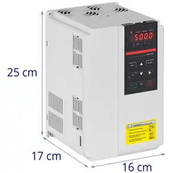 Měnič frekvence - 5,5 kW / 7,5 hp - 400 V - 50–60 Hz - LED