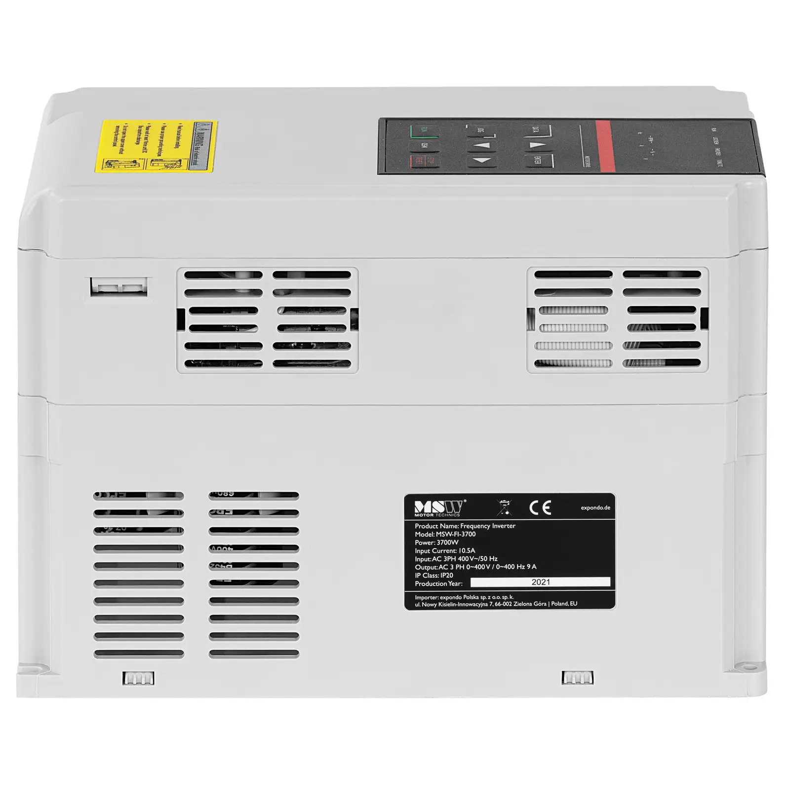 Variateur de vitesse VFD - 3,7 kW / 5 ch - 380 V - 0 - 300 Hz - LED (Courant d'entrée: 10.5 A)