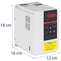 Convertidor de frecuencia - 2,2 KW / 3 PS - 380 V - 50 - 60 Hz - LED