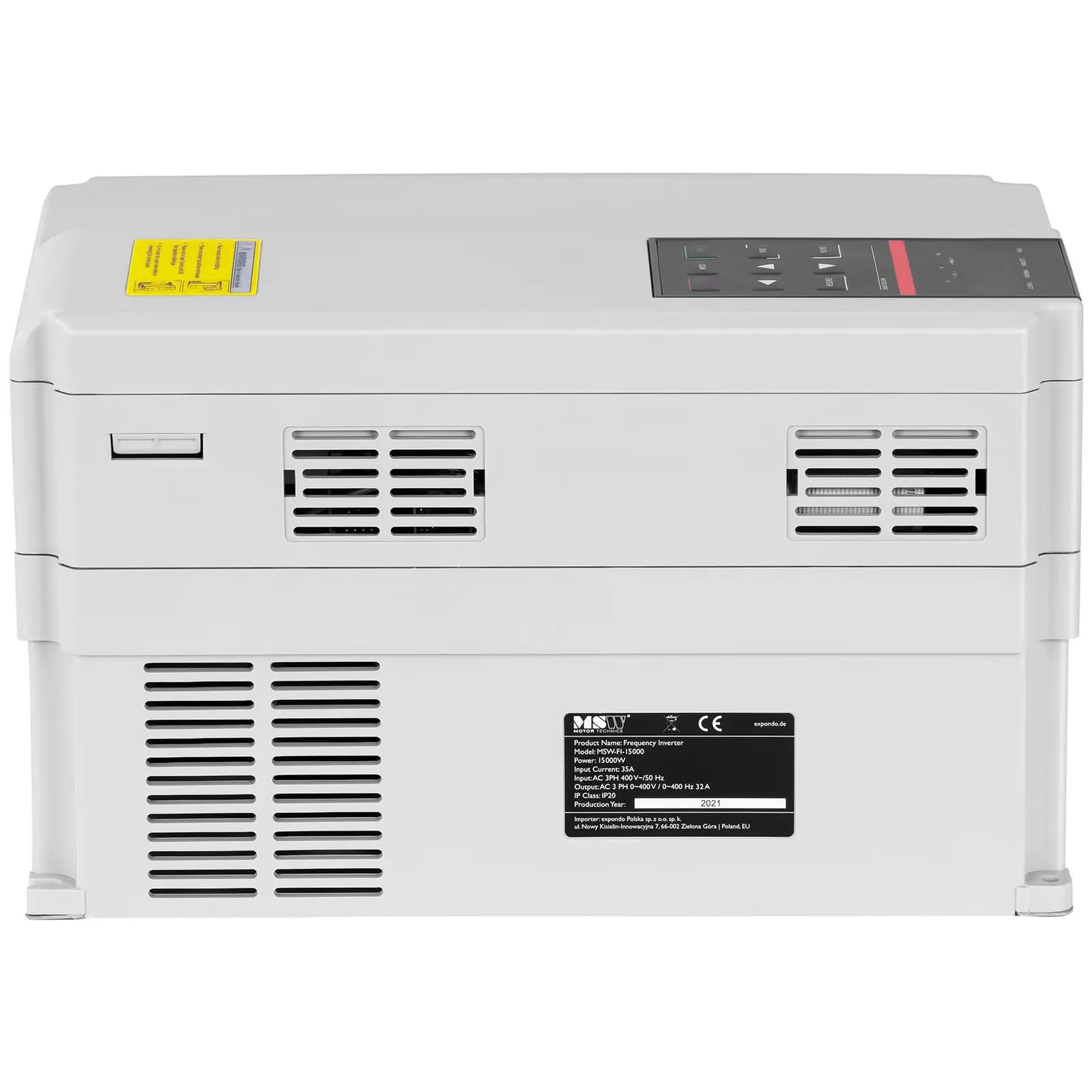 Variateur de vitesse VFD - 15 kW / 20 ch - 380 V - 0 - 300 Hz - LED (Courant d'entrée: 35 A)