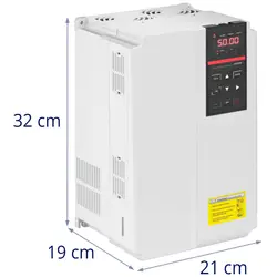 frequentie omzetter - 11 kW / 15 pk - 380 V - 50-60 Hz - LED