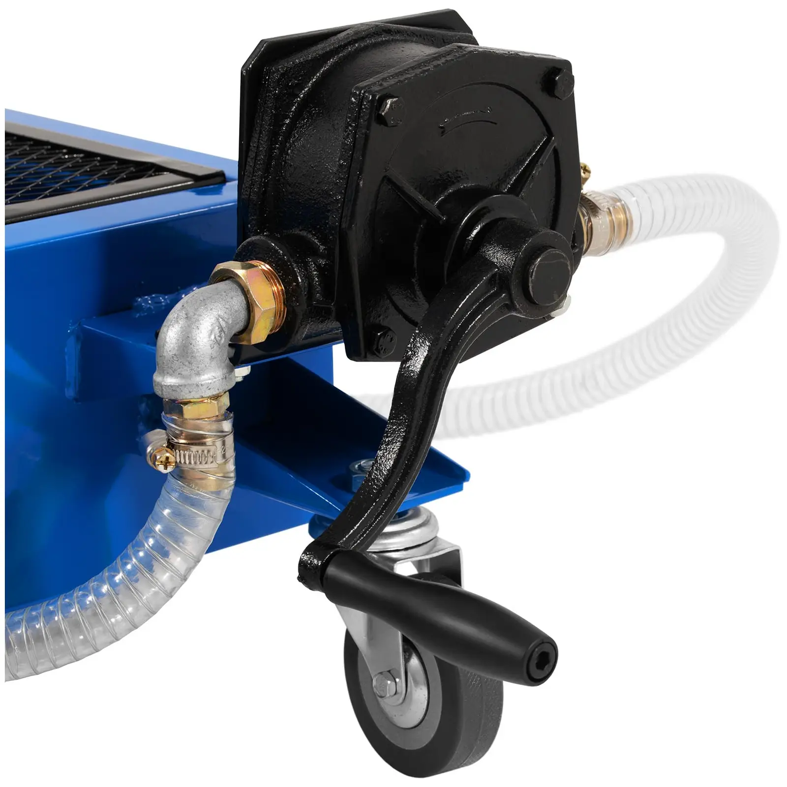 Mobile Oil Drain Pan - 55 L - hand pump