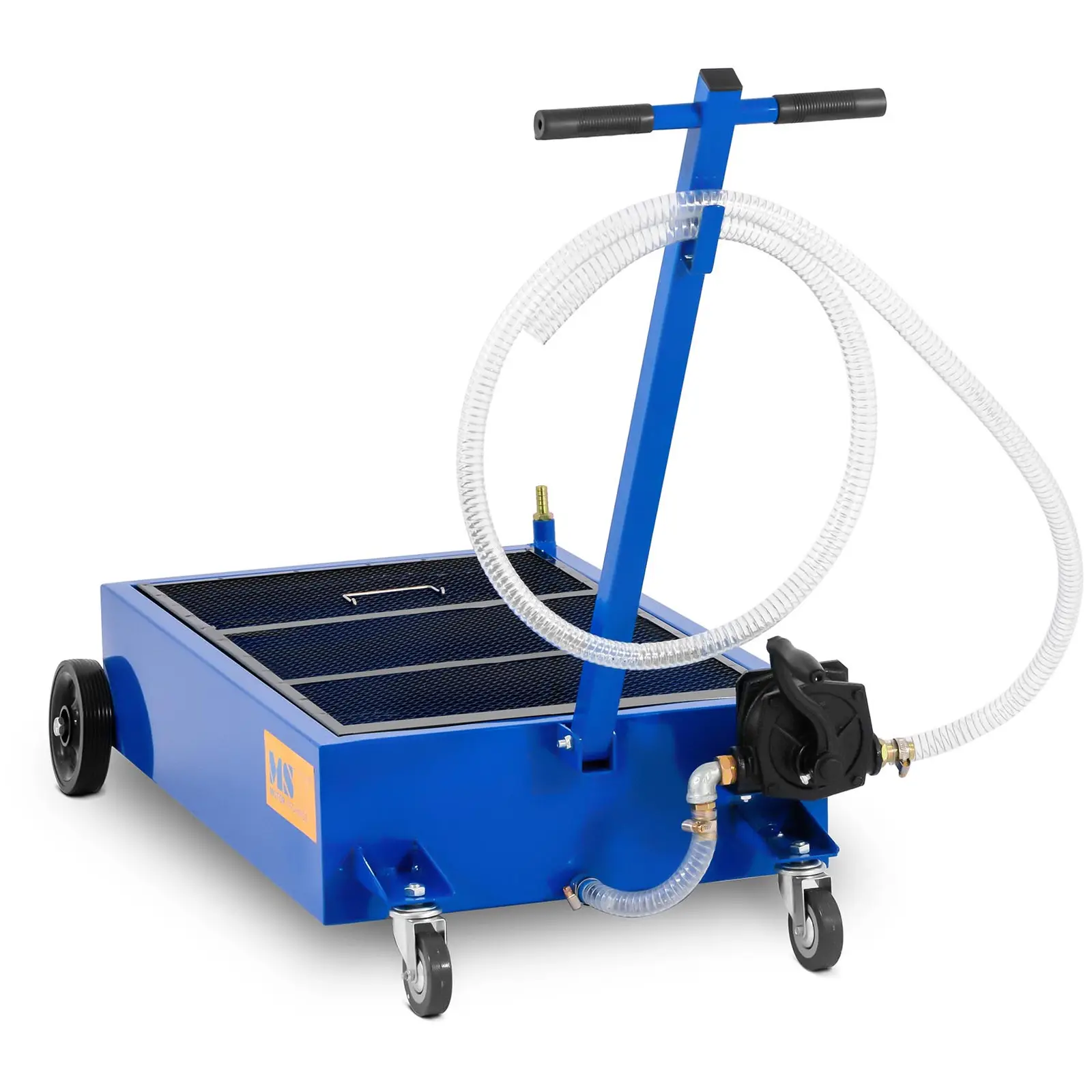 Mobile Oil Drain Pan - 75 L - hand pump