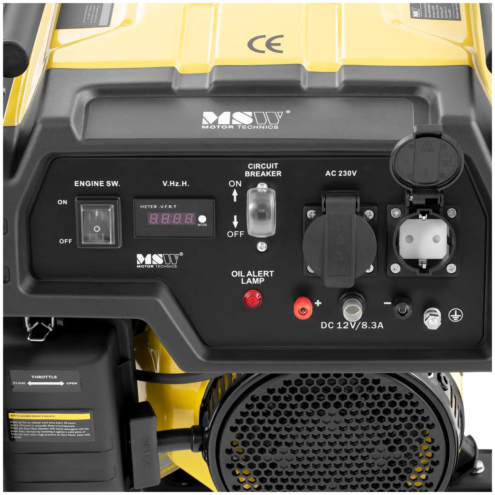 Groupe électrogène à essence - 3000 W - 230 V AC - Lancement manuel (Cylindrée: 212 cm³)