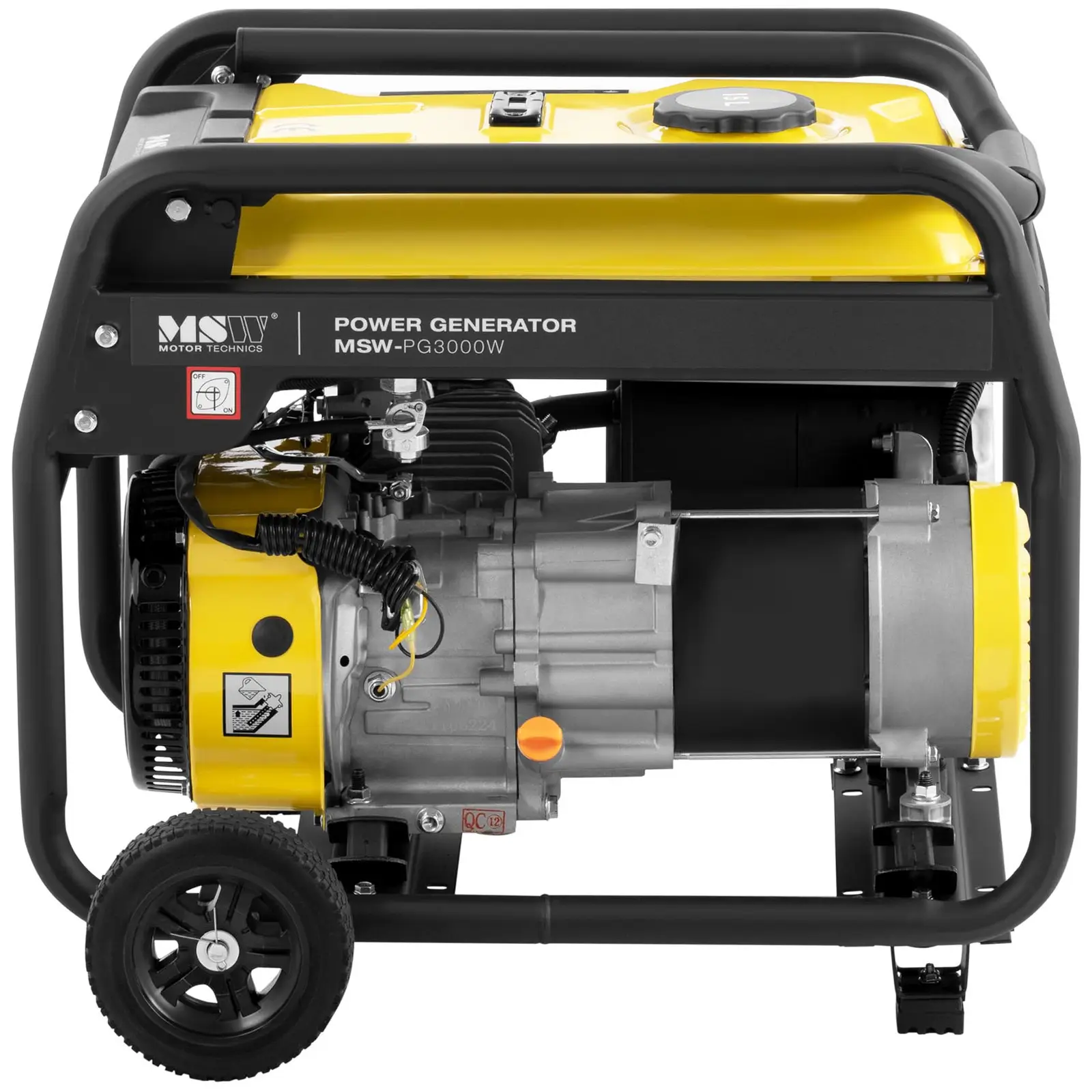 Groupe électrogène à essence - 3000 W - 230 V AC - Lancement manuel (Bruit émis: 90.4 dB)