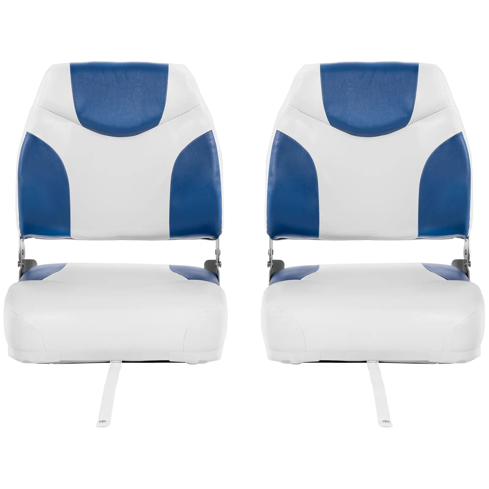 Assento para barco - 2 un. -  50x42x51 cm - branco e azul