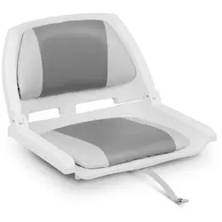 Boat Seat - 45x51x38 cm - white-grey
