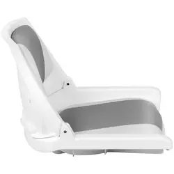 Седалка за лодка - 45x51x38 см - бяло-сива