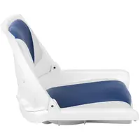 Assento para barco - 45x51x38 cm - branco e azul