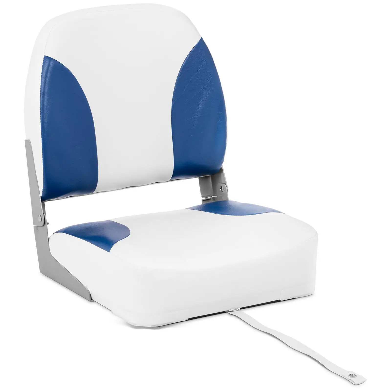 Asiento de barco - 38x42x51 cm - blanco y azul