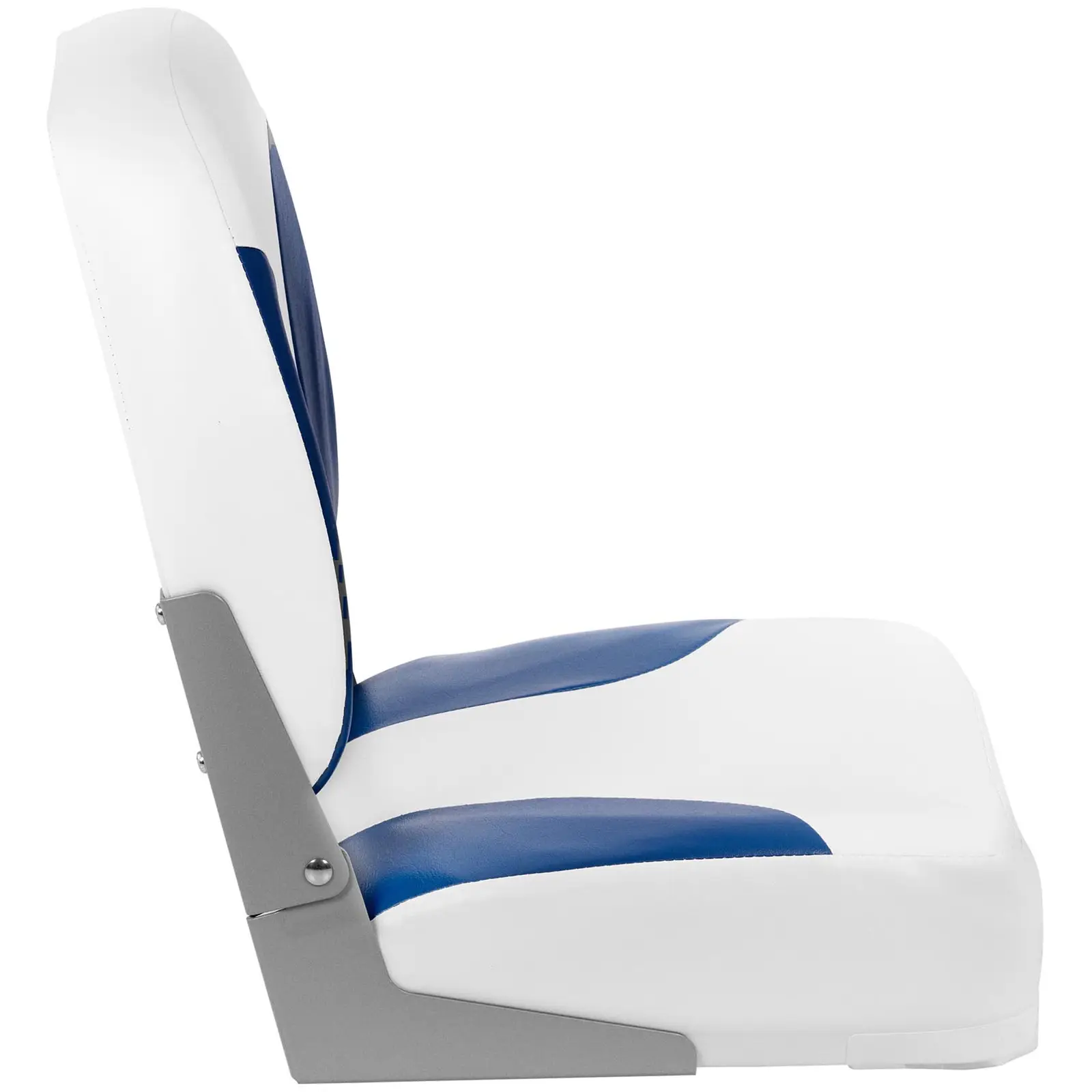 Assento para barco - 38x42x51 cm - branco e azul