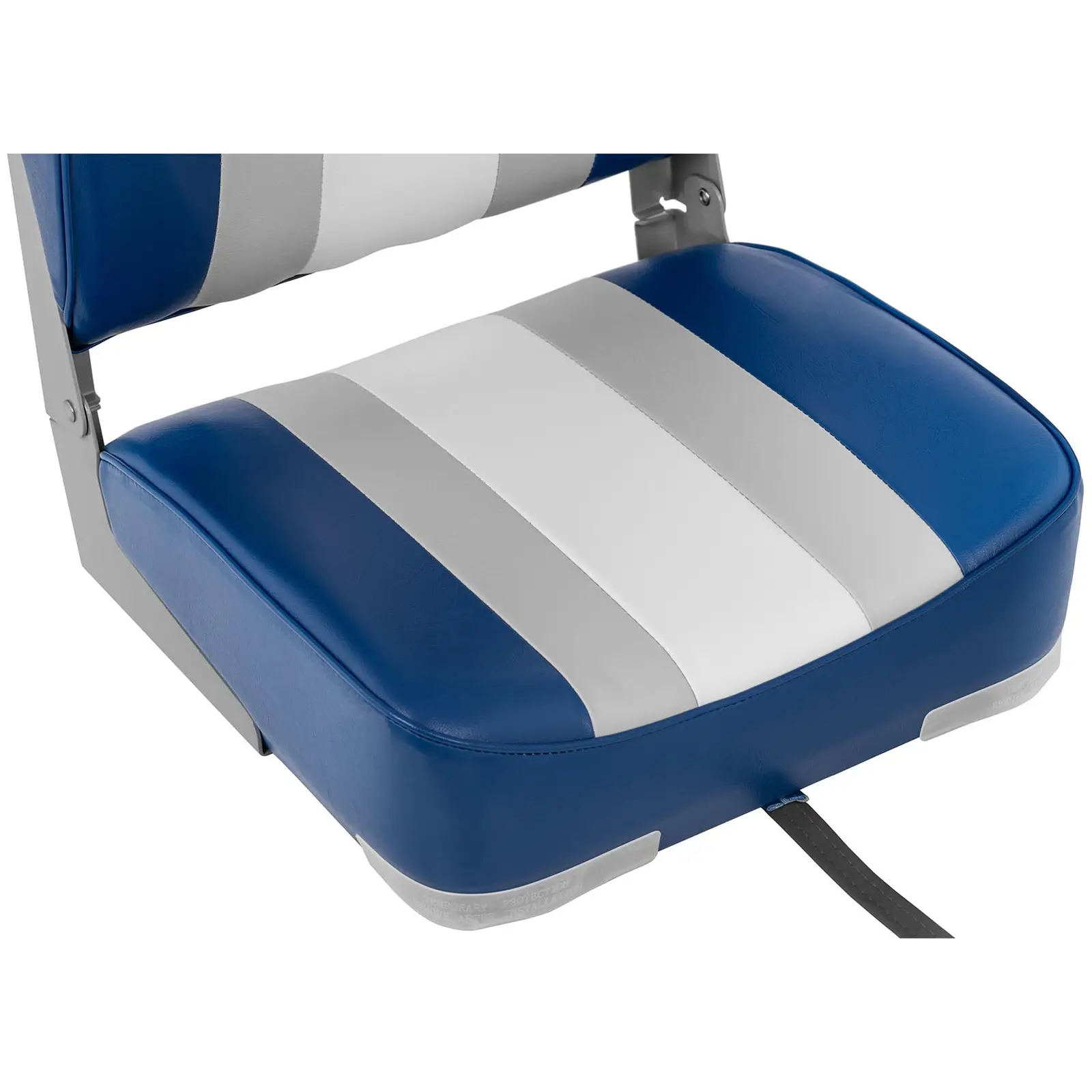 Fotel do łodzi - 36x43x60 cm - biały, niebieski, szary