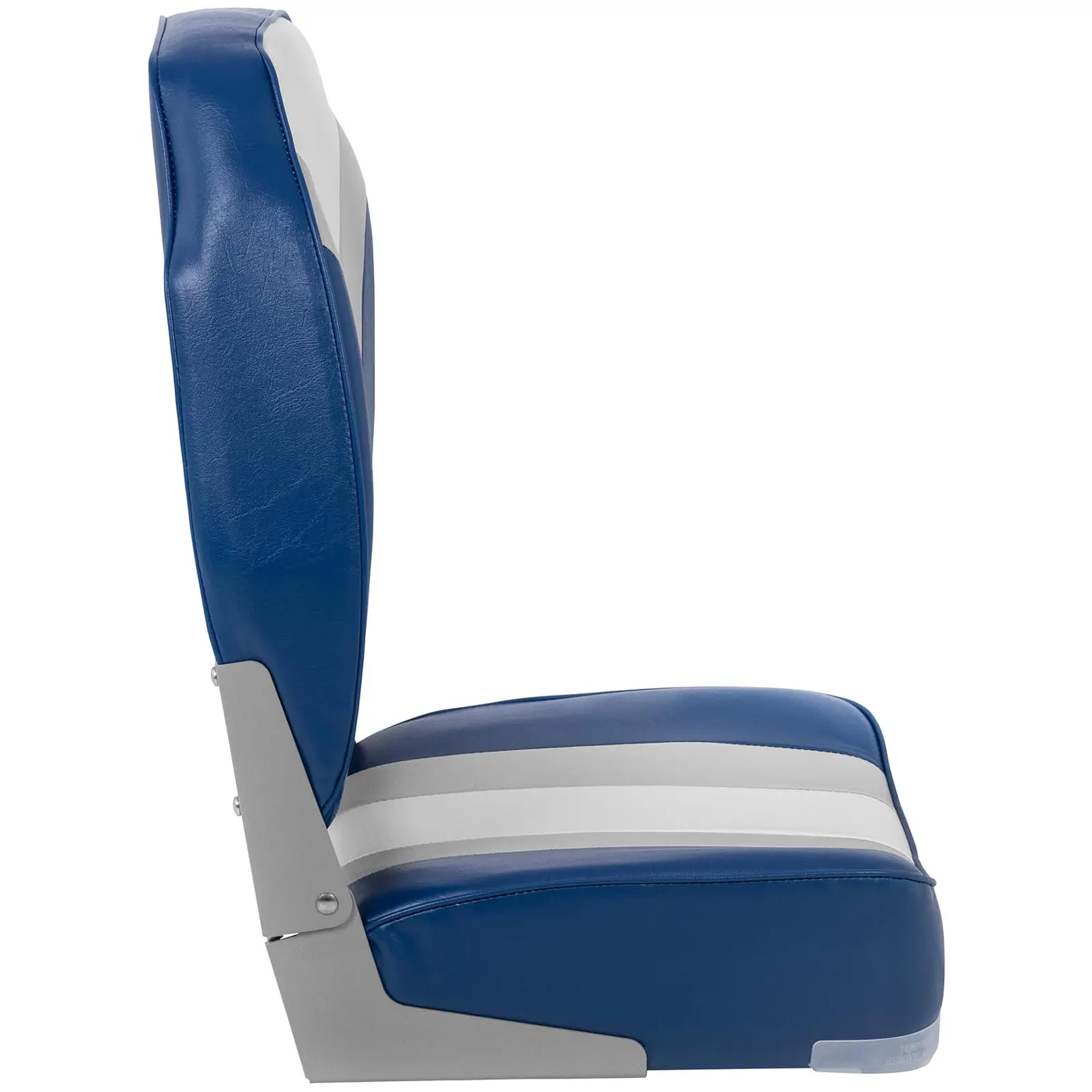 Седалка за лодка - 36x43x60 см - синя, тъмносива, бяла