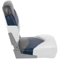 Bootssitz - 40x42x51 cm - Schwarz/Marineblau/Weiß