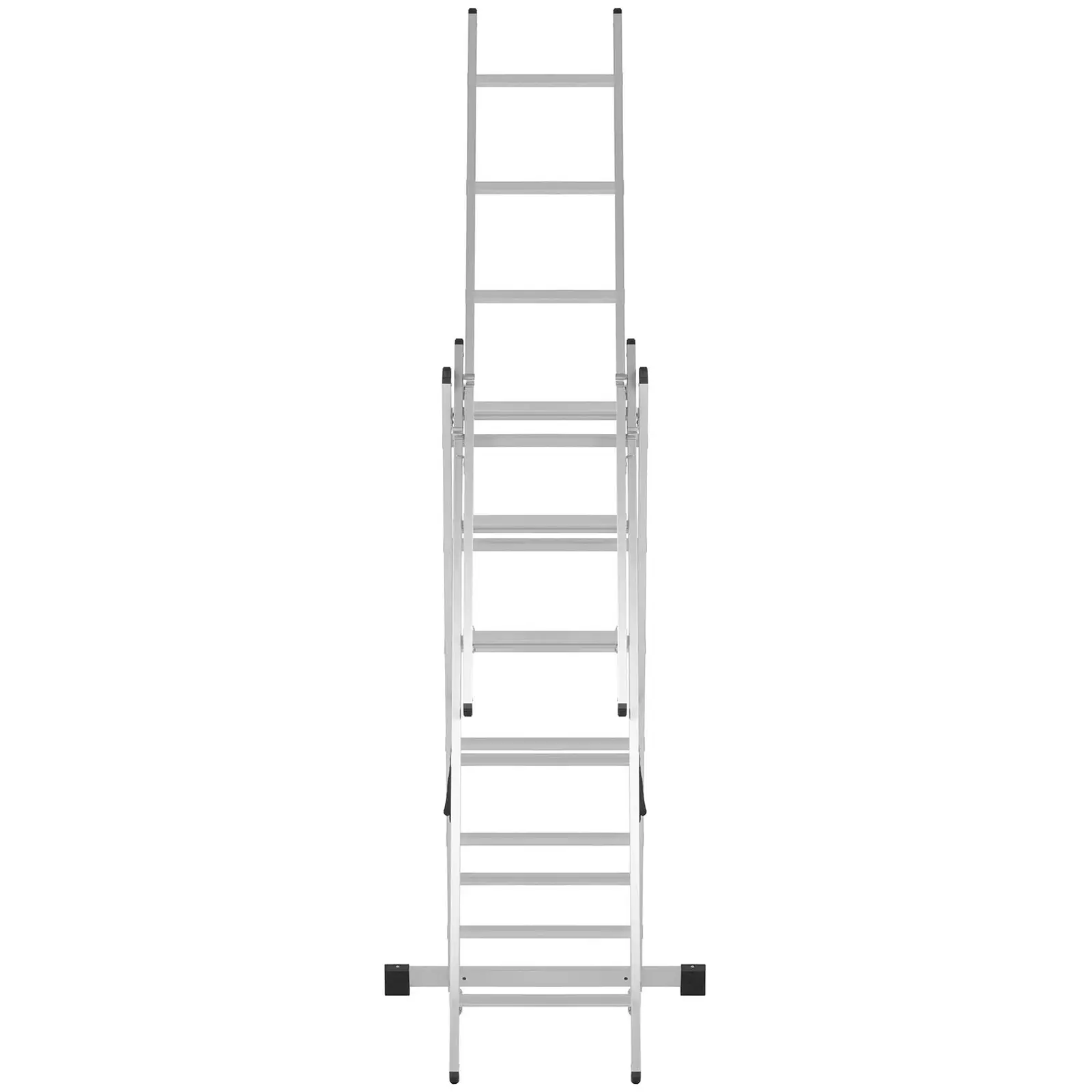 Tweedehands Ladder Aluminium met wielfunctie - 321,2 cm