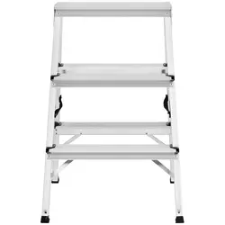 Aluminium Step Ladder - 2 x 3 steps - Aluminium - height 65 cm