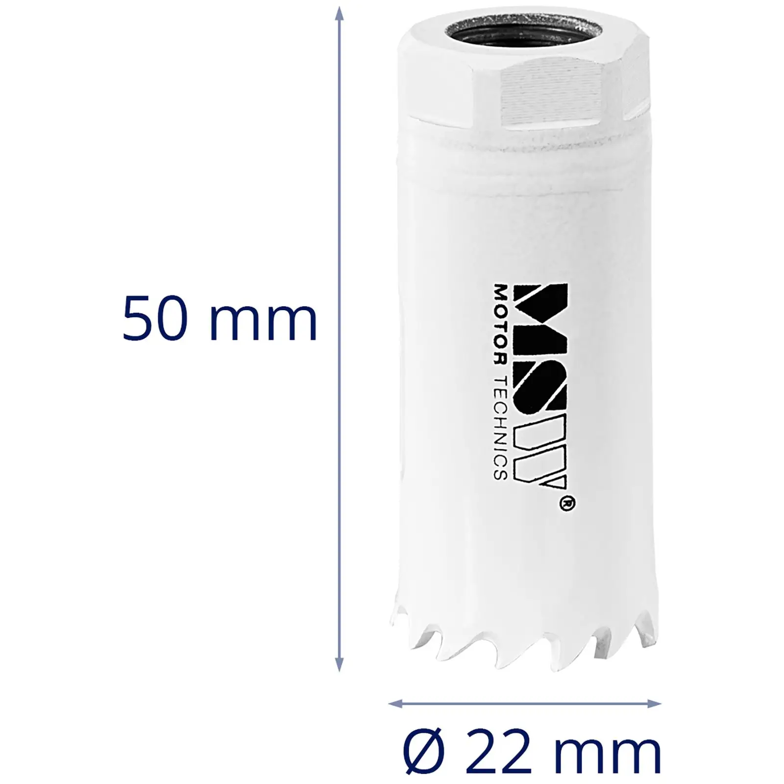 Bi-metalová děrovací pila - Ø 22 mm (Rozměry (DxŠxV): 5 x 2.2 x 2.2 cm)