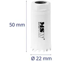 Bi-metalová děrovací pila - Ø 22 mm