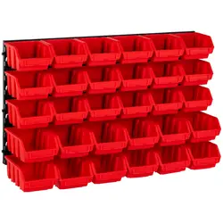 Panel de pared para herramientas - 30 cajas