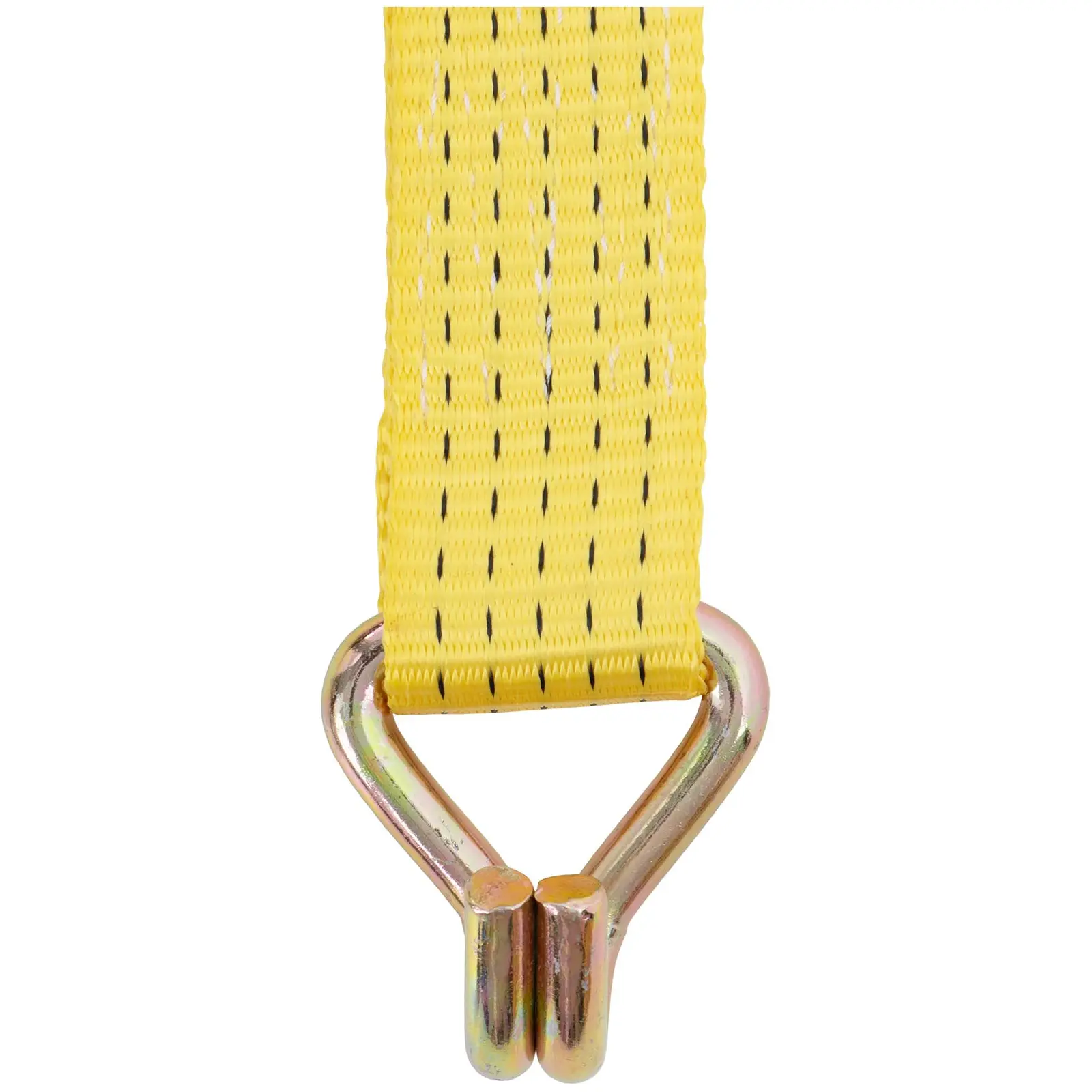 Lot de 4 sangles à cliquet - Arrimage de chargement - 6 m (5,5 m sangle ajustable + 0,5 m sangle fixe) (Longueur: 6 m)
