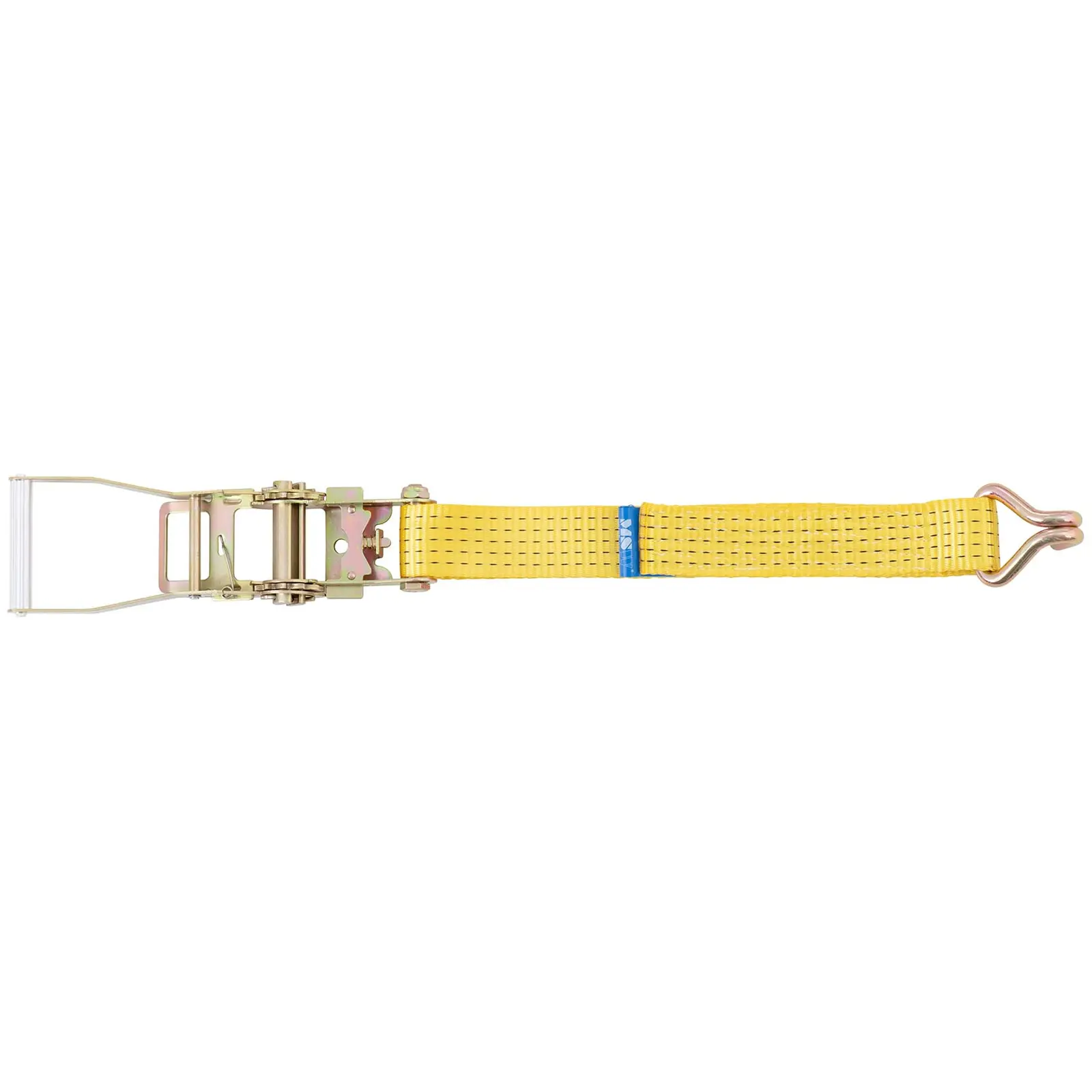 Lot de 4 sangles à cliquet - Arrimage de chargement - 6 m (5,5 m sangle ajustable + 0,5 m sangle fixe) (Force de rupture [daN]: 5000)