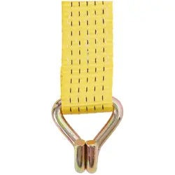 10 Ratchet Straps - load restraint - Length 6 m (5.5 m loose end + 0.5 m ratchet end)