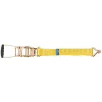 4 Ratchet Straps - load restraint - Length 4 m (3.5 m loose end + 0.5 m ratchet) - wide handle
