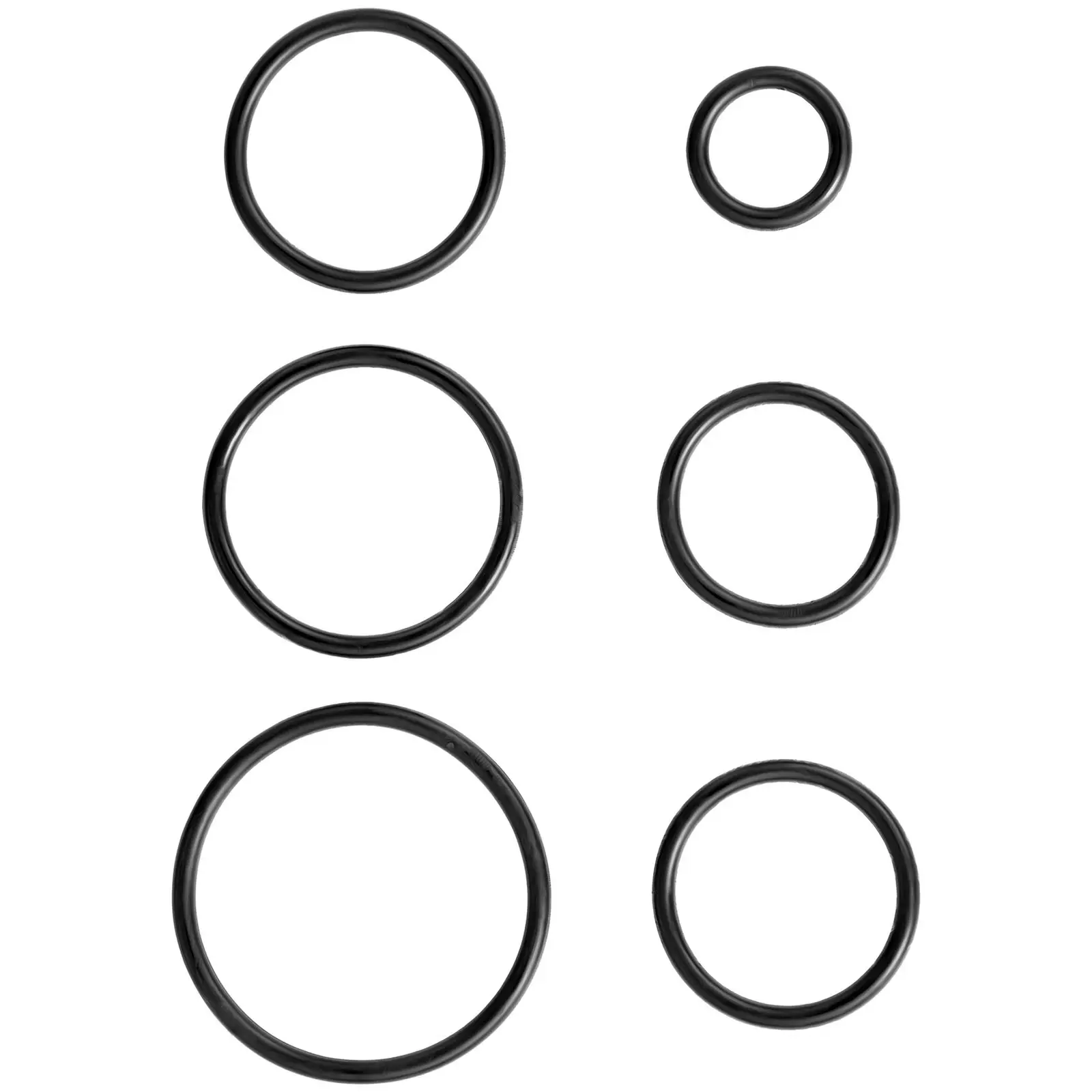 Sortiment O-kroužků - 419 dílů - Ø 3,0 - 50,0 mm (vnitřní) / 6,0 - 57,0 mm (šňůra) (Materiál: Guma)