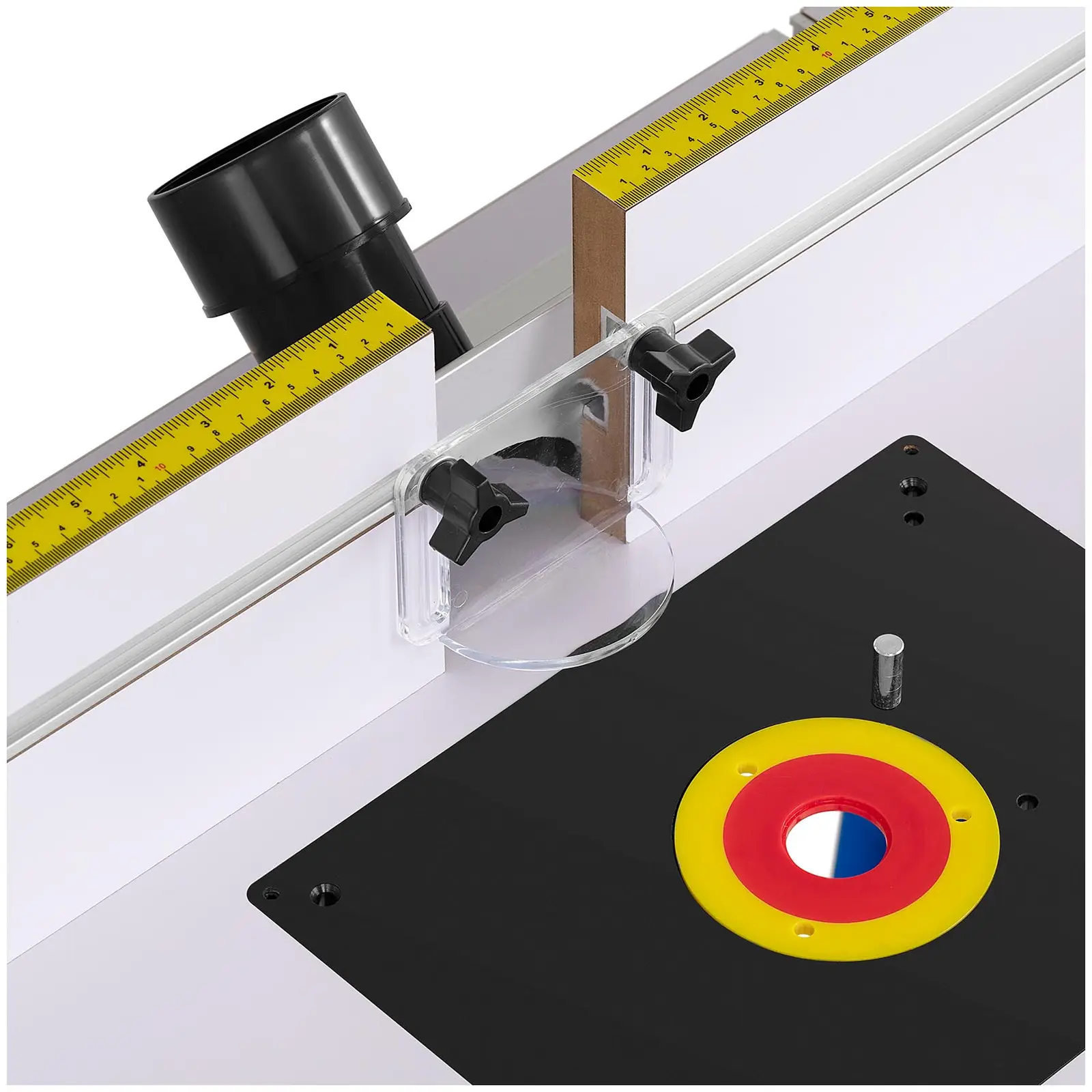 Masă Router - 810 x 610 mm - free-standing - oțel laminat la rece / MDF (Grosimea mesei: 36 mm)