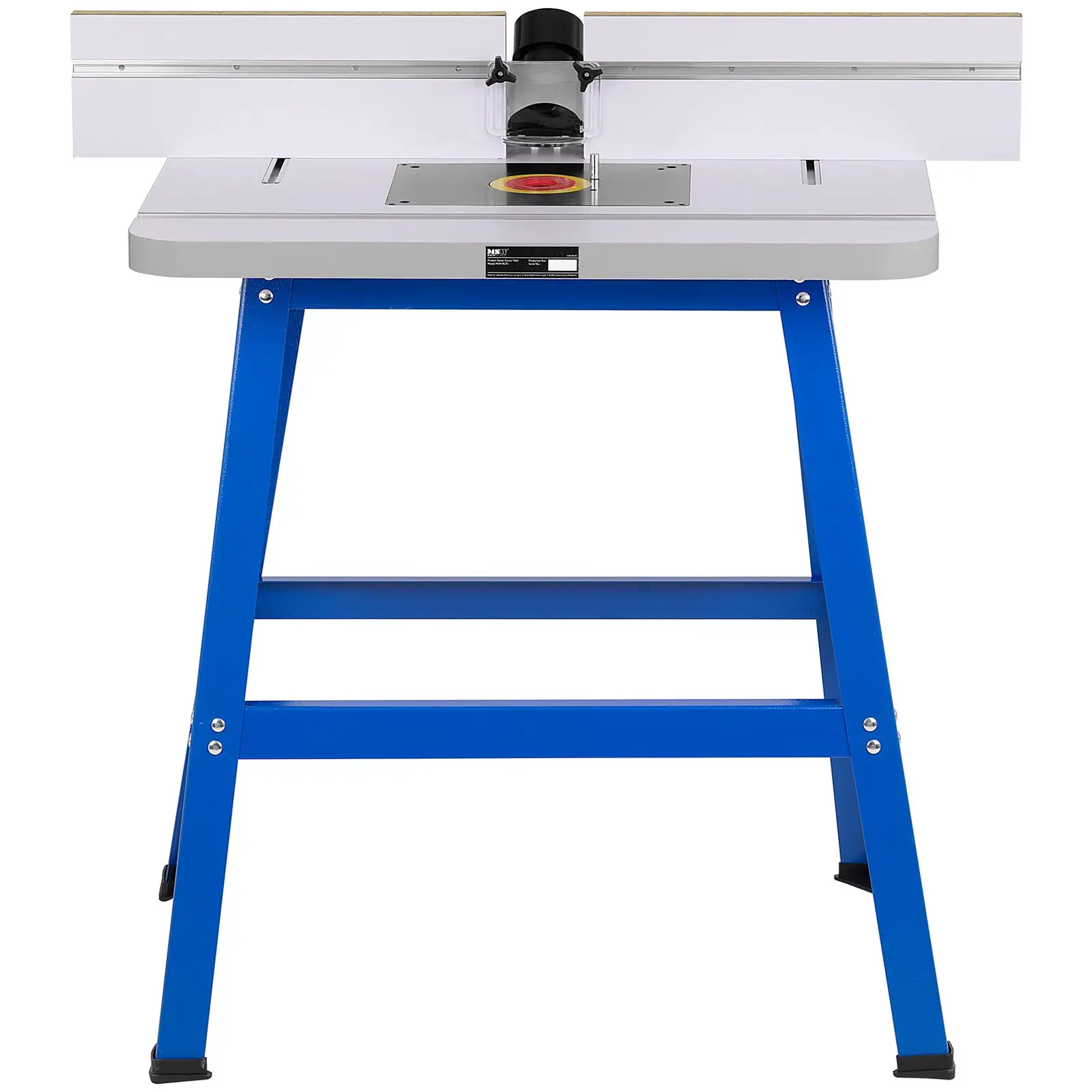 Stůl na horní frézu - 810 x 610 mm - volně stojící - ocel válcovaná zastudena / MDF